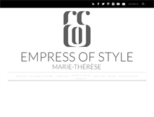 Tablet Screenshot of empressofstyle.com